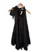 Rhode Size M Black Polyester Ruffle Collar neck tie Sleeveless Dress Black / M