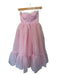 Selkie Size XXS Baby Pink Tulle Corset Top Lace Trim Midi Gown Baby Pink / XXS