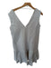 Scarlett Poppies Size S Gray Linen Sleeveless Scallopped Hem Dress Gray / S