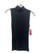 Hush Size Small Black Cotton Blend Sleeveless Ribbed Mock Neck Top Black / Small