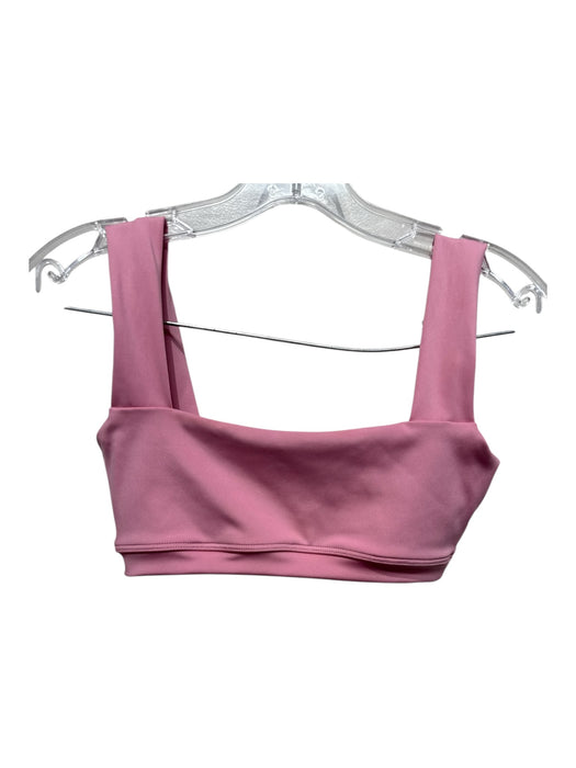 Heros Size XS Pink & Black Polyester Blend Square Neck color block Pants Set Pink & Black / XS