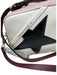 Golden Goose White & Pink Leather Color Block Crossbody Strap Zip Close Star Bag White & Pink / M