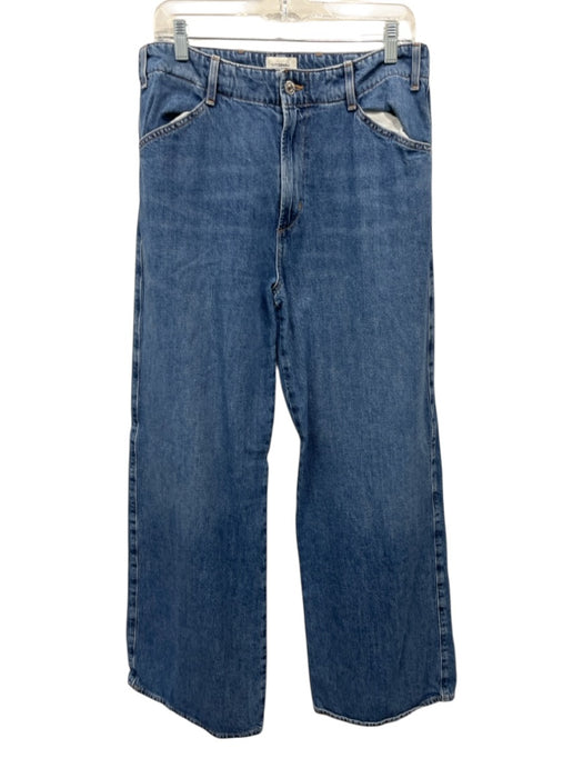 Citizens of Humanity Size 29 Medium Wash Cotton Wide Leg High Rise Zip Fly Jeans Medium Wash / 29