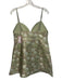 endless rose Size L Green, Pink, Gold Polyester Sleeveless Floral Jacquard Dress Green, Pink, Gold / L
