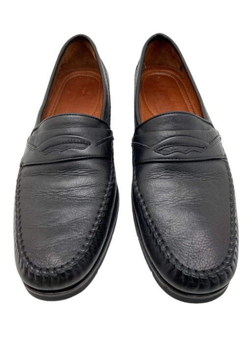 Allen Edmonds Shoe Size 9.5 Black Leather Solid Loafer Slip On Men's Shoes 9.5