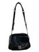 Dolce & Gabbana Black Leather Pebbled Silver Hardware Top Zip Bag Black / Medium