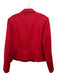 Inca's Size XL Red Baby Alpaca Long Sleeve Zip Front Collar Zip Pockets Jacket Red / XL