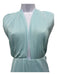 Amanda Uprichard Size S Light Blue Polyester Pleated Criss Cross Halter Jumpsuit Light Blue / S