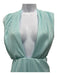 Amanda Uprichard Size S Light Blue Polyester Pleated Criss Cross Halter Jumpsuit Light Blue / S