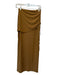 Significant Other Size 4 Tan Polyester Blend Fold Over Ribbed Side Slits Skirt Tan / 4