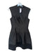 Raoul Size 4 Black Silk Blend Sleeveless V Neck Dress Black / 4