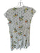 Rails Size XS White & Green Linen & Rayon Short Sleeve Fruit Wrap Dress White & Green / XS