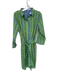 Gretchen Scott Size S Green & Blue Polyester Long Sleeve Plaid Front Tie Dress Green & Blue / S