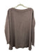 Vince Size S Brown Wool & Cashmere Wide Neck Long Sleeve Side Slits Sweater Brown / S