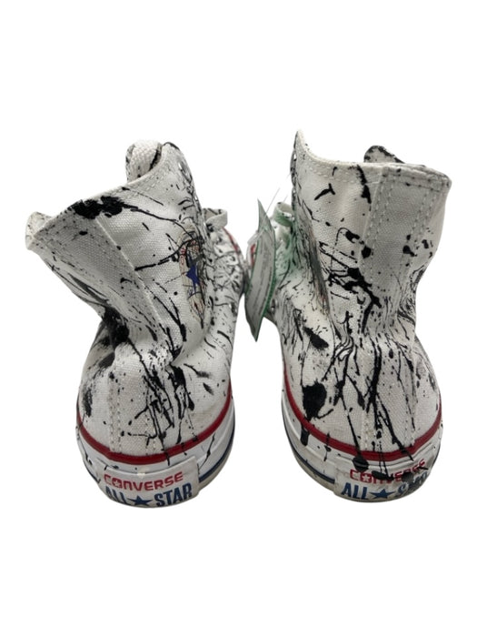 Converse Shoe Size 6 Black & White Canvas Paint Splatter High Top Sneakers Black & White / 6