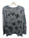 Raquel Allegra Size 1 Gray Wool & Cashmere Abstract Print Long Sleeve Sweater Gray / 1