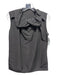 Lanvin Size 38 Gray Polyester Ruffled Collar Sleeveless Top Gray / 38