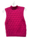 Kerisma Size S Hot pink Polyester Blend Cable Knit High Neck Sleeveless Vest Top Hot pink / S