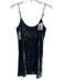 Superdown Size M Black Polyester Sequin Adjustable spaghetti straps Dress Black / M