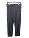 Joseph Size S/36 Dark Gray Viscose Blend Hook & Zip Slim Fit Stretch Pants Dark Gray / S/36