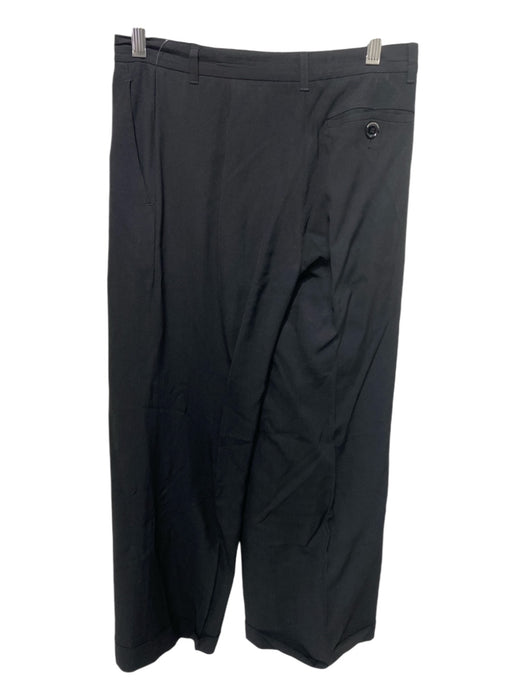 Moschino Size 6 Black Synthetic Solid Wide Leg Men's Pants 6