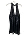 Free People Size 8 Black Polyester Sleeveless Halter Sequined Dress Black / 8