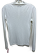 Vince Size S White Cotton Blend Quarter Zip Mock Neck Long Sleeve Top White / S