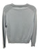 Iris & Ink Size S Light Blue Cashmere Ribbed Detail Round Neck Sweater Light Blue / S