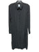 CCH Size XS Black & White Polyester Blend Semi Sheer Dotted Button Down Dress Black & White / XS