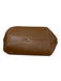 Khaite Brown Leather Zip Pocket folded detail Tote Bag Brown / Medium