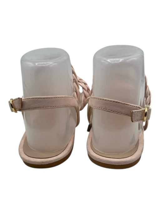 Stuart Weitzman Shoe Size 8 Pale Pink Leather Upper Twist Ankle Buckle Sandals Pale Pink / 8