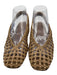 Fendi Shoe Size 38 Brown Leather Woven Kitten Heel Slingback Pumps Brown / 38