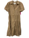 Brochu Walker Size S Beige Polyester & Cotton Short Sleeve Button Up Maxi Dress Beige / S