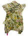 Alemais Size 4 Green, Cream, Multi Silk & Linen Long puff sleeve Ruffles Top Green, Cream, Multi / 4