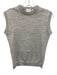 Julia Amory Size S Silver Cotton & Viscose Metallic Thread Sleeveless Top Silver / S