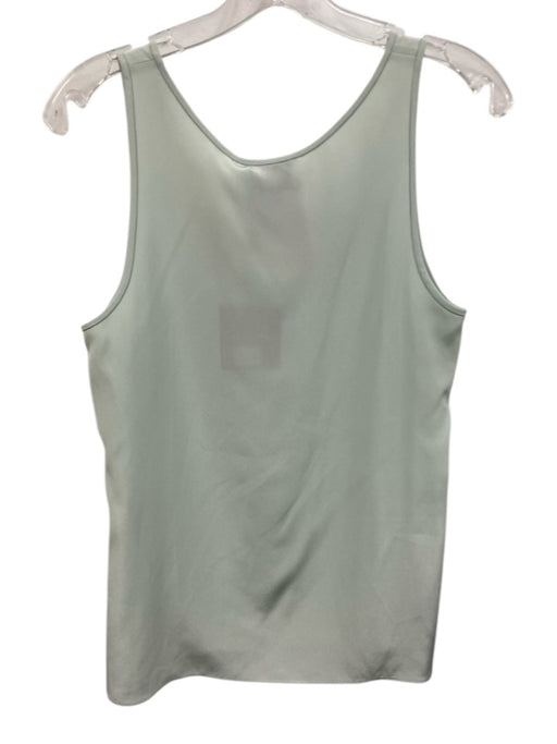 St. John Size S Mint Green Silk Sleeveless Tank Scoop Neck Top Mint Green / S