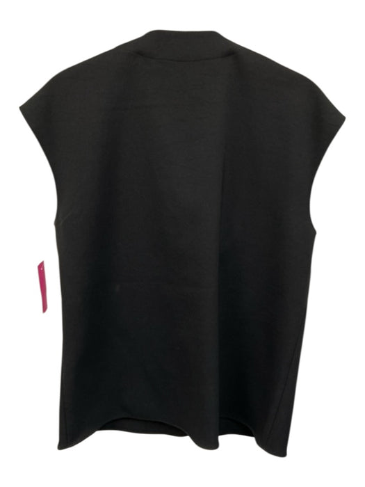 Tibi Size 4 Black Polyester Sleeveless V Neck Top Black / 4