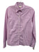 Ann Mashburn Size S Purple & White Cotton Long Sleeve Gingham Blouse Top Purple & White / S