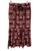 Livro Size XS Purple, Pink, Multi Cotton Elastic Drawstring Waist Midi Skirt Purple, Pink, Multi / XS