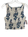 Marea Size S/XS Blue & White Cotton Elastic Waist Floral Print Smocked Skirt Set Blue & White / S/XS