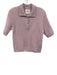 Lisa Yang Size 1 Light Pink Cashmere & Silk Collared Knit 1/4 Button Sweater Light Pink / 1