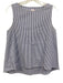 Ann Mashburn Size M Blue & White Cotton Striped Sleeveless Top Blue & White / M