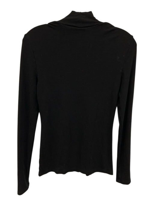 Theory Size S Black No Fabric Tag Mock Neck Long Sleeve Top Black / S