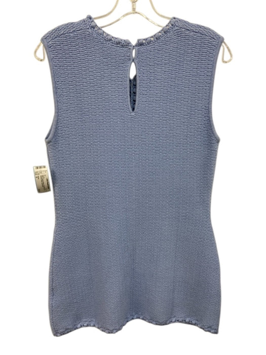 Posse Size S Blue Viscose Blend Sleeveless Knit Keyhole Back Dress Blue / S