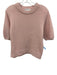 White + Warren Size S Pink Cashmere Crew Neck Short Sleeve Knit Sweater Pink / S