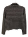 ME+EM Size 4 Black & White Poly Blend Striped Tweed Metallic Thread Sweater Black & White / 4