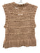 Mirth Size S Muted Pink Cotton Sleeveless Open Knit Ribbed Vest Muted Pink / S