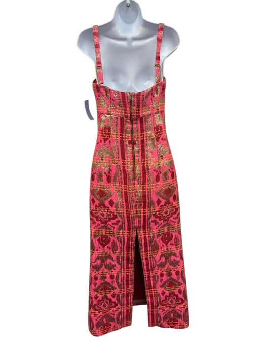Johanna Ortiz Size 6 Pink & Multi Poly Blend Geo Print Maxi Dress Pink & Multi / 6