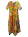 Staud Size S Multi Polyester Slip Included Printed Short Sleeve Maxi Dress Multi / S