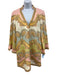 Zimmermann Size 0 Pink & Multi Linen Zip Back Patch Pocket Printed Dress Pink & Multi / 0